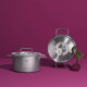 Vysoký kastrol PURE 16 cm, stříbrná, nerezová ocel, Fissler - thumb (1)