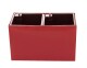 G21 Samozavlažovací květináč Combi červený 56 x 28 cm G21-6392481 - thumb (2)