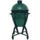 Gril na dřevěné uhlí L 46 cm,  + pojízdný stojan + ConvEGGtor + pohrabáč, zelená, Big Green Egg - thumb (15)