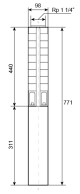 Ponorné čerpadlo EVAK V4S-2M13, 230V, 0,55kW, 2m kabelu - thumb (2)
