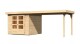 Dřevěný domek KARIBU ASKOLA 3,5 + přístavek 280 cm (77720) natur LG3189 - thumb (0)