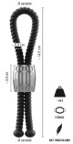 Rebel Heavy Rope Cock Strap Black - thumb (3)