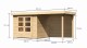 Dřevěný domek KARIBU ASKOLA 3 + přístavek 240 cm včetně zadní stěny (9170) natur LG3231 - thumb (1)