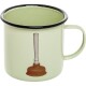 Hrnek smaltovaný OILETPAPER PLUNGER 10 cm, zelená, Seletti - thumb (0)
