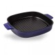 Grilovací pánev  IRON IND  24 cm, s poklicí, modrá, WOLL - thumb (1)