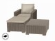 Keter Zahradní nábytek Keter set stůl + křeslo + podnožka California cappuccino KT-610225 - thumb (0)
