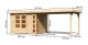 Dřevěný domek KARIBU KERKO 4 + přístavek 280 cm (82944) natur LG2975 - thumb (1)