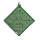 KELA Podložka pod hrnec Cora 100% bavlna světle zelená/zelený vzor 20,0x20,0cm KL-12819 - thumb (1)