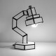 Stolní lampa CUT & PASTE 58 cm, černobílá, Seletti - thumb (3)