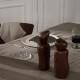 Mlýnek na sůl nebo pepř PEBBLE 19 cm, hnědá, dřevo, ferm LIVING - thumb (1)