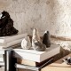 Váza VULCA 7,5 cm, bílá, kamenina, ferm LIVING - thumb (1)