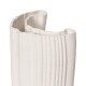 Váza MOIRE 30 cm, bílá, kamenina, ferm LIVING - thumb (5)