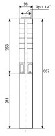 Ponorné čerpadlo EVAK V4S-2M09, 230V, 0,37kW, 2m kabelu - thumb (2)
