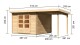 Dřevěný domek KARIBU BASTRUP 5 + přístavek 200 cm (73990) natur LG2900 - thumb (1)