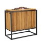 Oddělovací ohniště Cosiloft divider černý rám / teak COSI - thumb (3)
