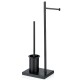 KELA Toaletní souprava Devin metal black 23,0x18,0x68,0cm KL-23961 - thumb (0)
