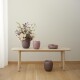 Váza ORA 22 cm, tmavě pudrová, nerezová ocel, Stelton - thumb (1)