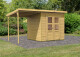 Dřevěný domek KARIBU MERSEBURG 4 + přístavek 166 cm (68765) natur LG1751 - thumb (2)