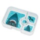 Obědový box TAPAS XL 4 1 l, světle zelená / žralok, plast, Yumbox - thumb (2)