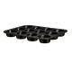 BERLINGERHAUS Forma na muffiny s mramorovým povrchem 12 ks Shiny Black Collection BH-6807 - thumb (0)