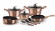 BERLINGERHAUS Sada nádobí s mramorovým povrchem 11 ks Rosegold Metallic Line BH-6160 - thumb (0)