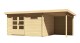 Dřevěný domek KARIBU BASTRUP 8 + přístavek 200cm včetně zadní stěny (9317) natur LG3030 - thumb (0)