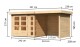 Dřevěný domek KARIBU KERKO 3 + přístavek 240 cm včetně zadní a boční stěny (82934) natur LG2956 - thumb (1)