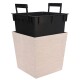 PROGARDEN Květináč s obalem čtvercový 24 cm bílá KO-Y89300410 - thumb (0)