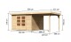 Dřevěný domek KARIBU ASKOLA 6 + přístavek 240 cm (73249) natur LG3201 - thumb (1)