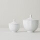 Dóza na sladkosti BONBONNIÈRE 14 cm, porcelánově bílá, porcelán, Lyngby - thumb (2)