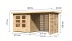 Dřevěný domek KARIBU ASKOLA 2 + přístavek 240 cm včetně zadní a boční stěny (9166) natur LG3216 - thumb (1)
