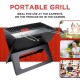 BBQ COLLECTION Gril na dřevěné uhlí skládací 46 x 37 cm ED-224901 - thumb (8)