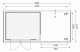 Dřevěný domek KARIBU KERKO 5 + přístavek 240 cm včetně zadní stěny (9196) šedý LG2986 - thumb (2)