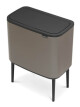 Dotykový odpadkový koš BO TOUCH BIN 3 x 11 l, platinová, Brabantia - thumb (3)