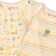 Body kojenecké 2pack, Minoti, ABC 5, bílá - 62/68 | 3-6m - thumb (2)