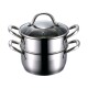 BERGNER Hrnec napařovací nerez s poklicí 18 cm Gourmet BG-6521 - thumb (0)
