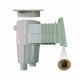 VágnerPool bazénový skimmer 17,5 l s úkosem 6°, standardní hrdlo, mosazné zástřiky - thumb (0)