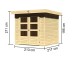 Dřevěný domek KARIBU ASKOLA 2 (73059) natur LG1756 - thumb (1)