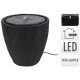 HOMESTYLING Fontána pokojová s LED osvětlením 35 cm Modern černá KO-795202360 - thumb (2)