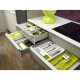 Organizér na příbory DRAWERSTORE, nastavitelný, šedá, Joseph Joseph - thumb (4)