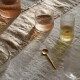 Čajová lžička FEIN 9 cm, zlatá, nerezová ocel, ferm LIVING - thumb (1)