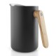 Vakuová termoska NORDIC KITCHEN 1 l, s dřevěnou rukojetí , černá, Eva Solo - thumb (1)