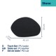 KELA Podtácky Stone PU kůže černá 4 kusy 12x10cm KL-12655 - thumb (2)