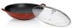 KELA Wok litinový s poklicí CALIDO 36 cm červená KL-11947 - thumb (1)