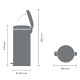 Pedálový odpadkový koš NEWICON 30 l, minerální šedá, Brabantia - thumb (6)