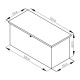 G21 Zahradní box G21 Denver 400 L, šedý plechový G21-63900843 - thumb (4)