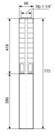 Ponorné čerpadlo EVAK V4S-3M12, 230V, 0.75kW, 2m kabelu - thumb (2)