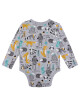 Kojenecké body - WINKIKI WNB 02876, šedá Barva: Šedá, Velikost: 68 - thumb (1)