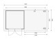 Dřevěný domek KARIBU ASKOLA 2 + přístavek 280 cm (82907) šedý LG1767 - thumb (3)