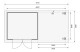 Dřevěný domek KARIBU ASKOLA 3 + přístavek 240 cm včetně zadní a boční stěny (77725) natur LG3234 - thumb (3)